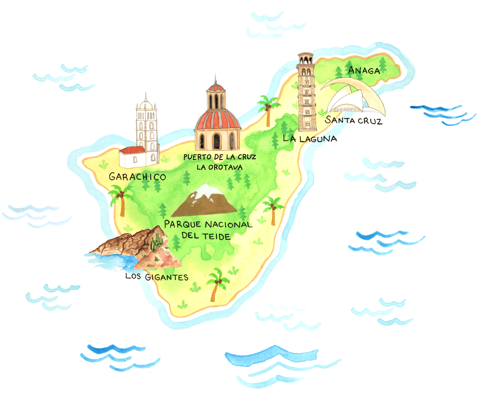 Map of Tenerife